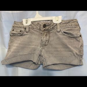 BULLHEAD Low Rise Grey Wash Jean Short Shorts